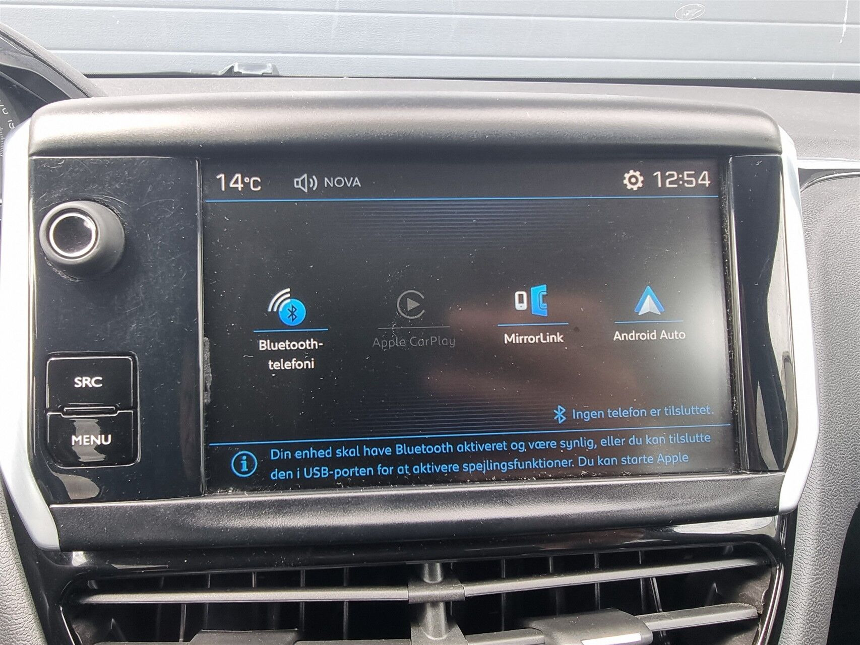 Sort Peugeot 208 fra 2018