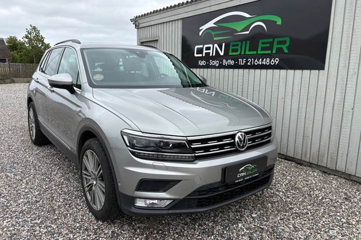 Sølv VW Tiguan fra 2016