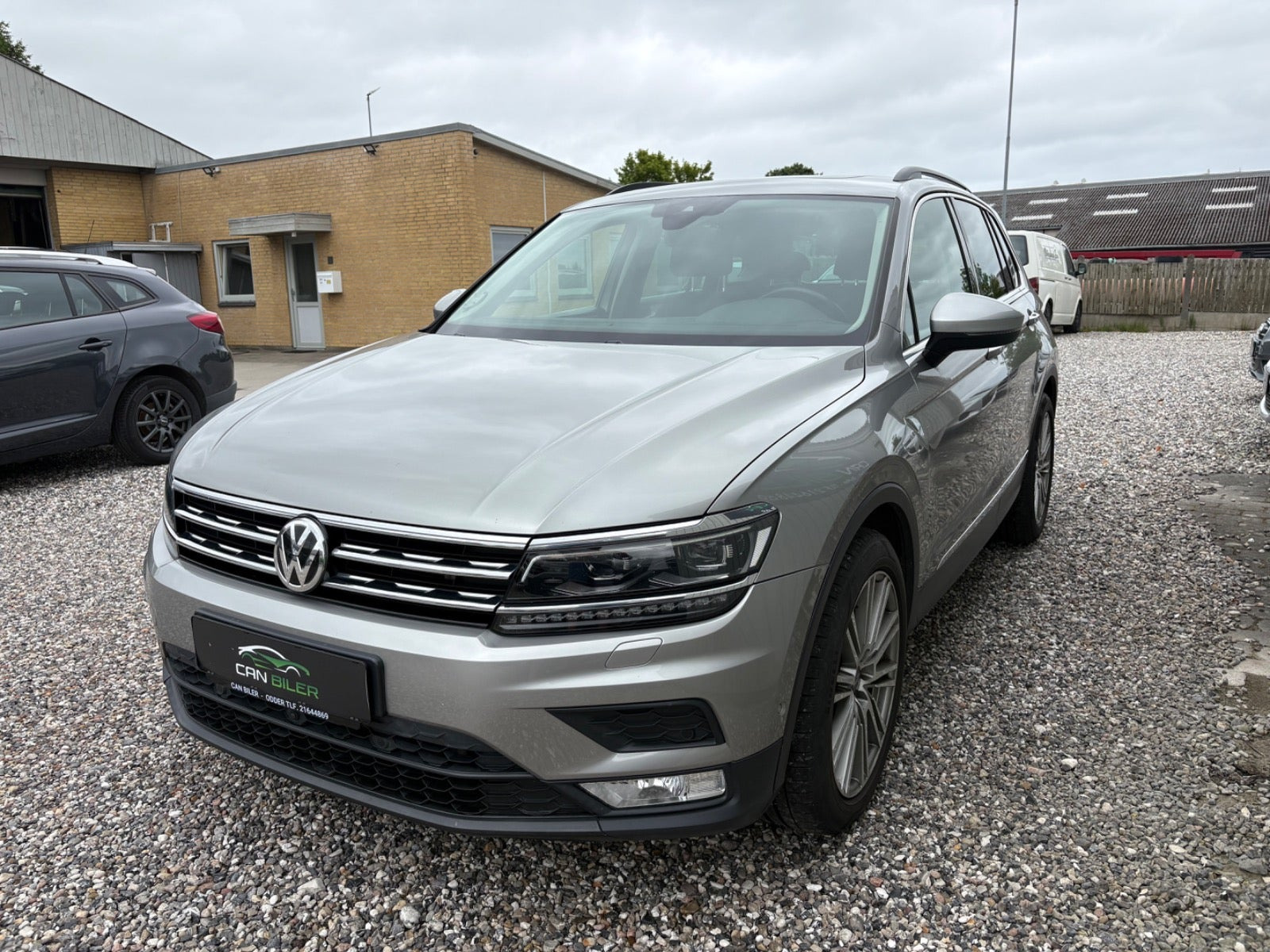 Sølv VW Tiguan fra 2016