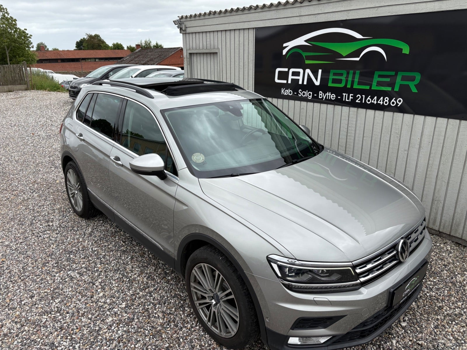 Sølv VW Tiguan fra 2016
