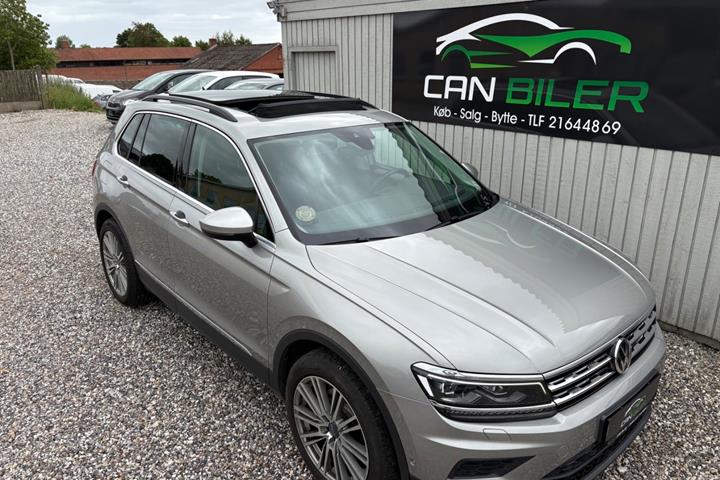 Sølv VW Tiguan fra 2016