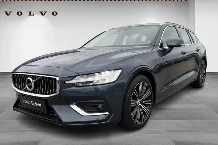 Blå Volvo V60 fra 2020