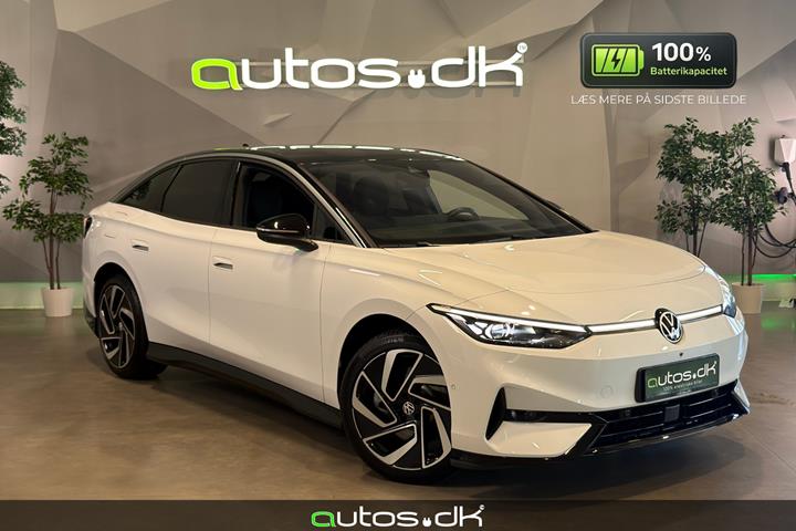 Hvid VW ID.7 fra 2024 set udefra