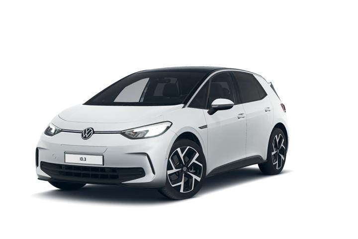 Hvid VW ID.3 fra 2024 set udefra