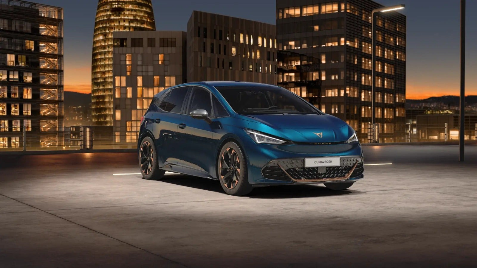 Blå Cupra Born fra 2022