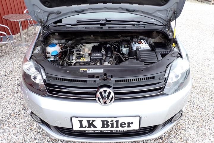 Sølv VW Golf Plus fra 2014