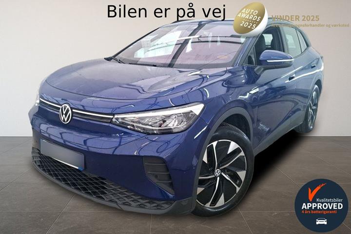 Blå VW ID.4 fra 2023 set udefra