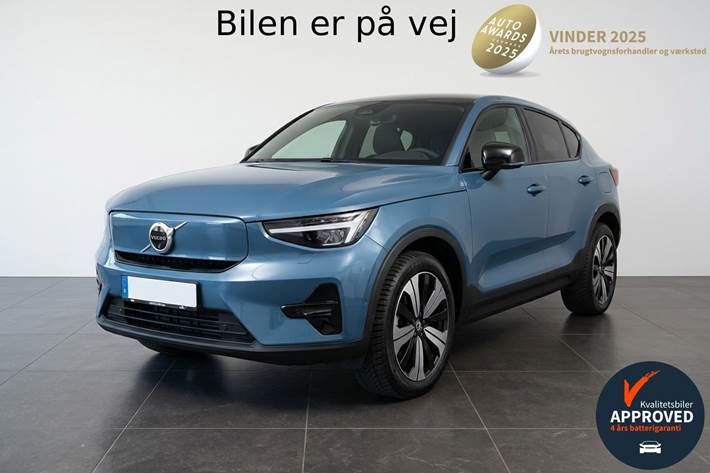 Blå Volvo C40 fra 2023