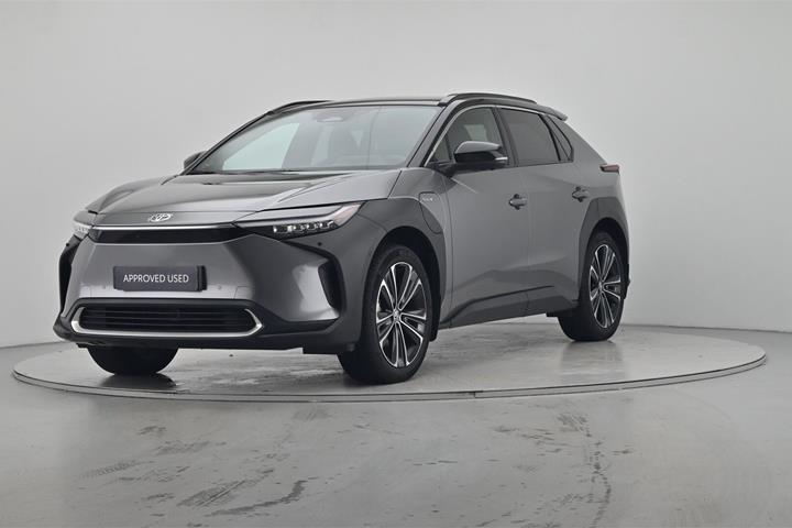 Grå Toyota BZ4X fra 2025 set udefra
