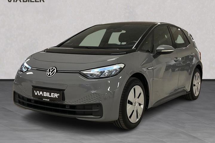 Grå VW ID.3 fra 2023 set udefra