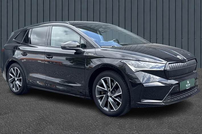 Sort Skoda Enyaq fra 2024