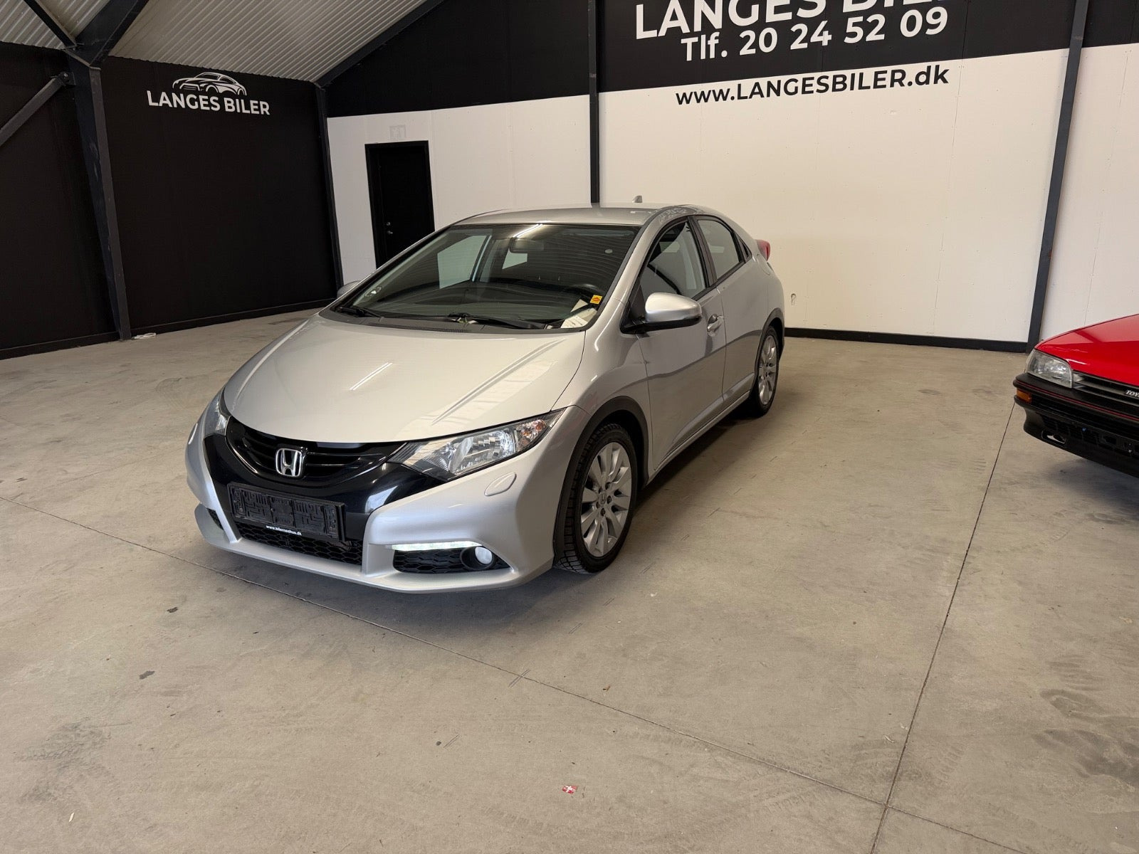 Sølv Honda Civic fra 2014