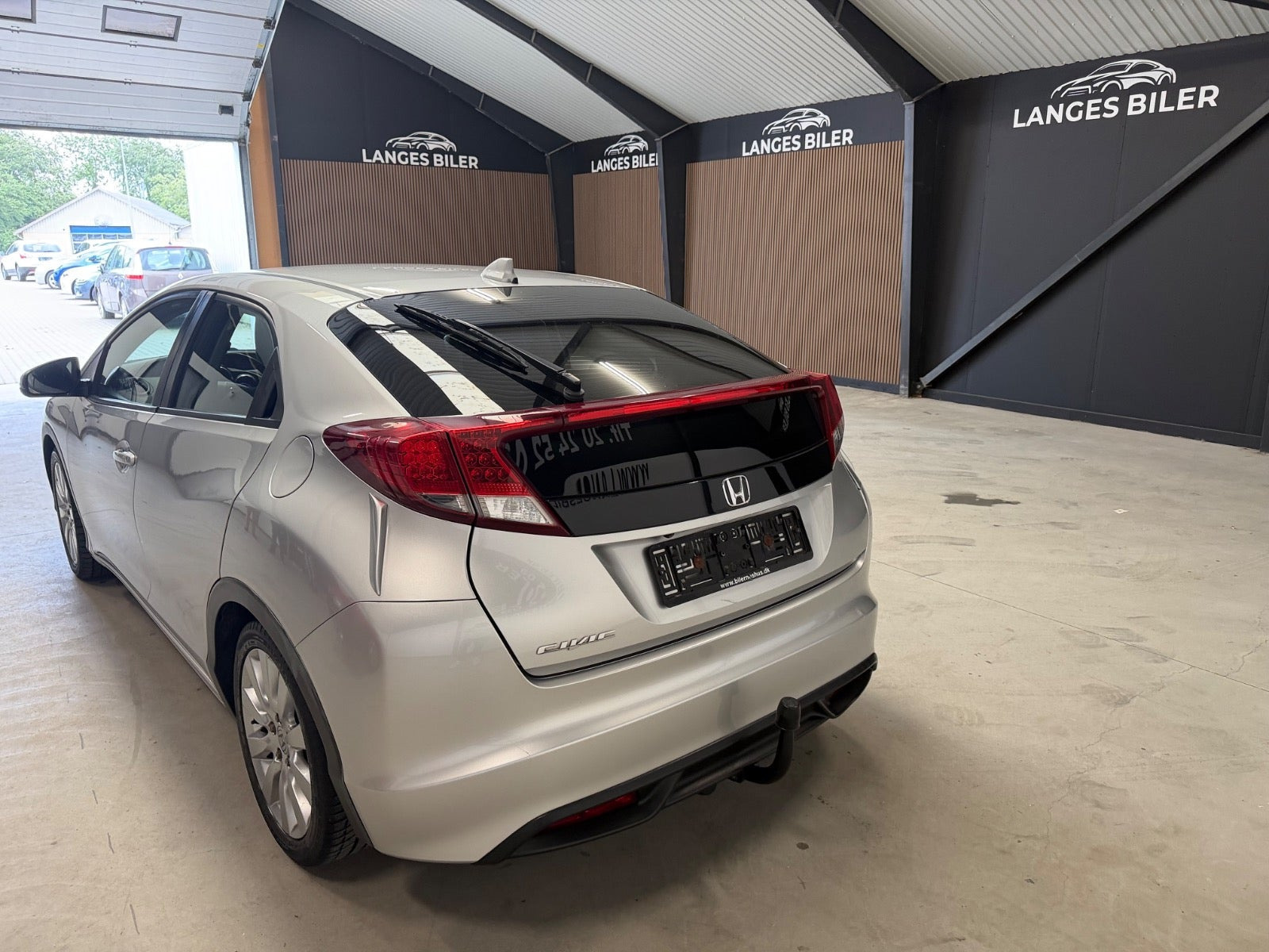 Sølv Honda Civic fra 2014