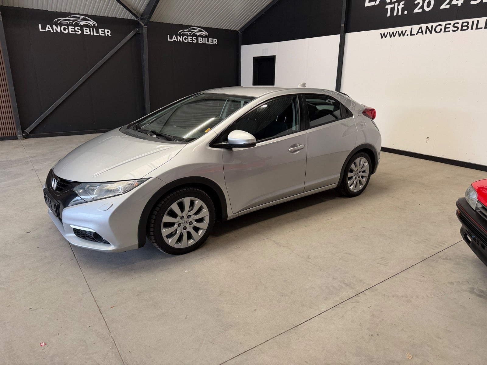 Sølv Honda Civic fra 2014