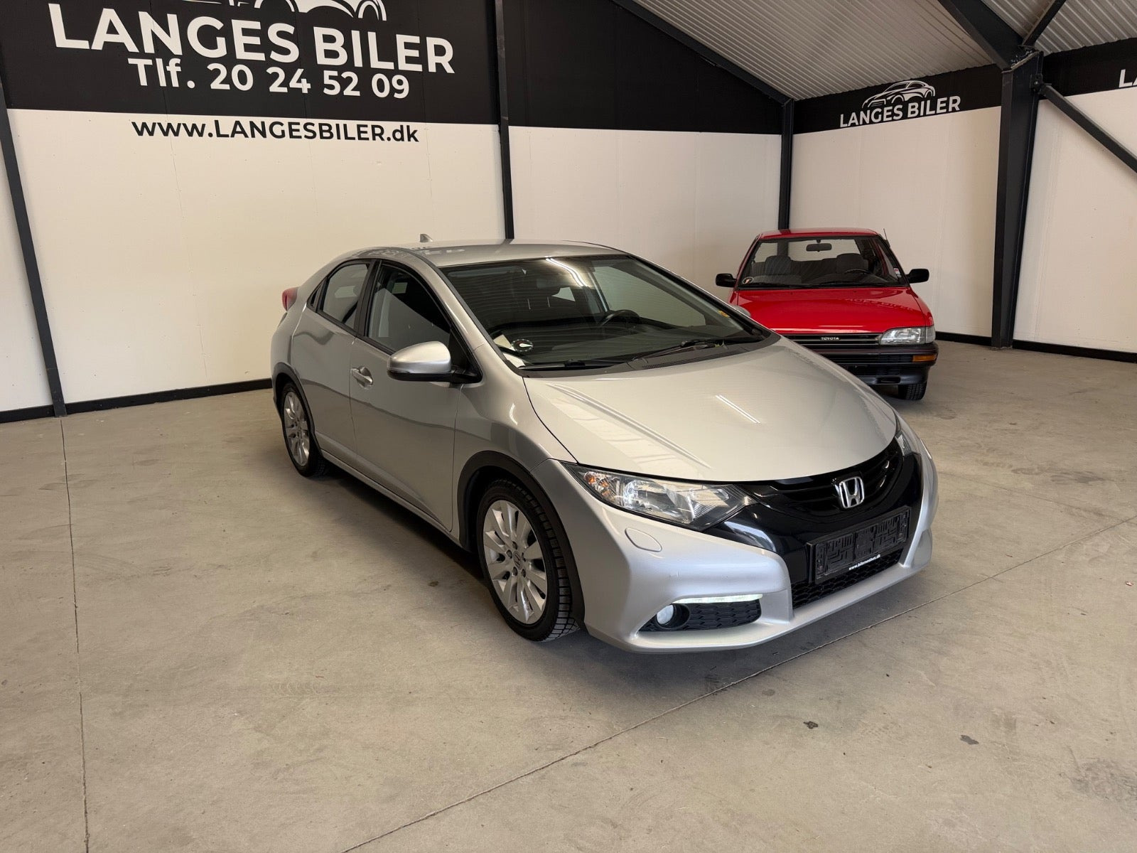 Sølv Honda Civic fra 2014