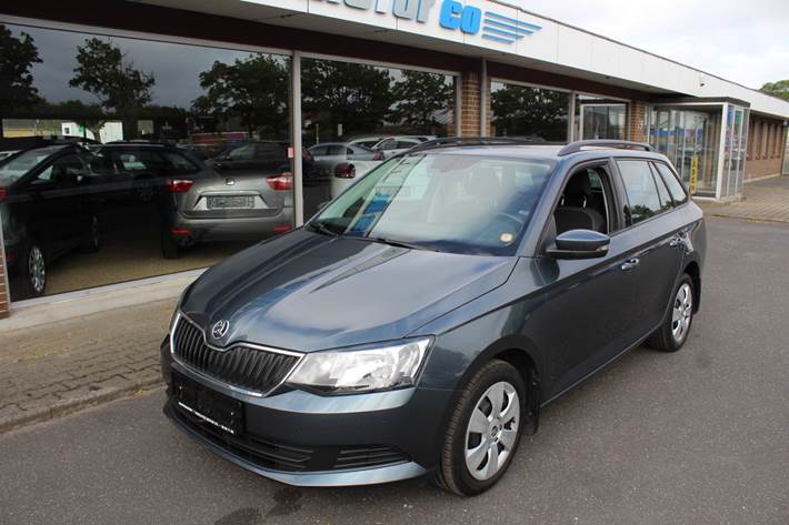 Grå Skoda Fabia fra 2017