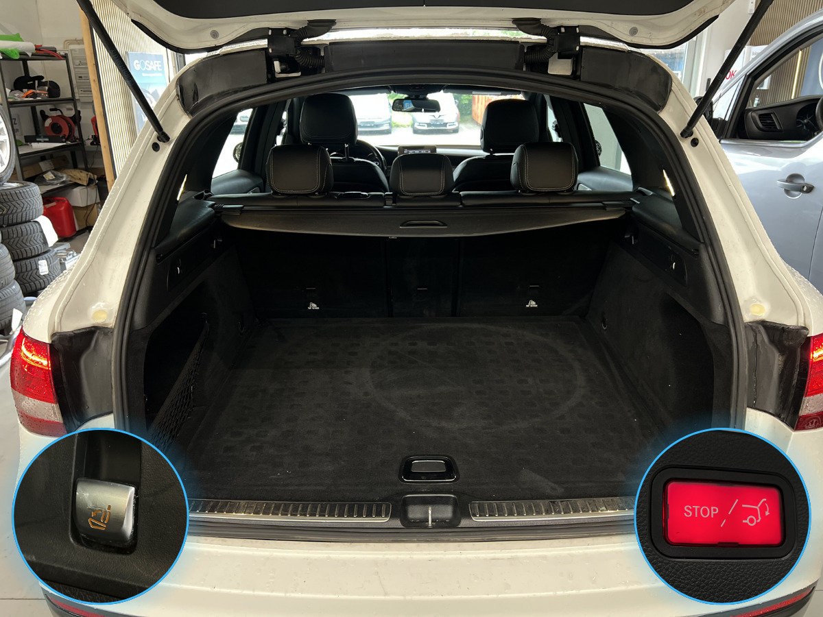 Hvid Mercedes GLC250 fra 2016