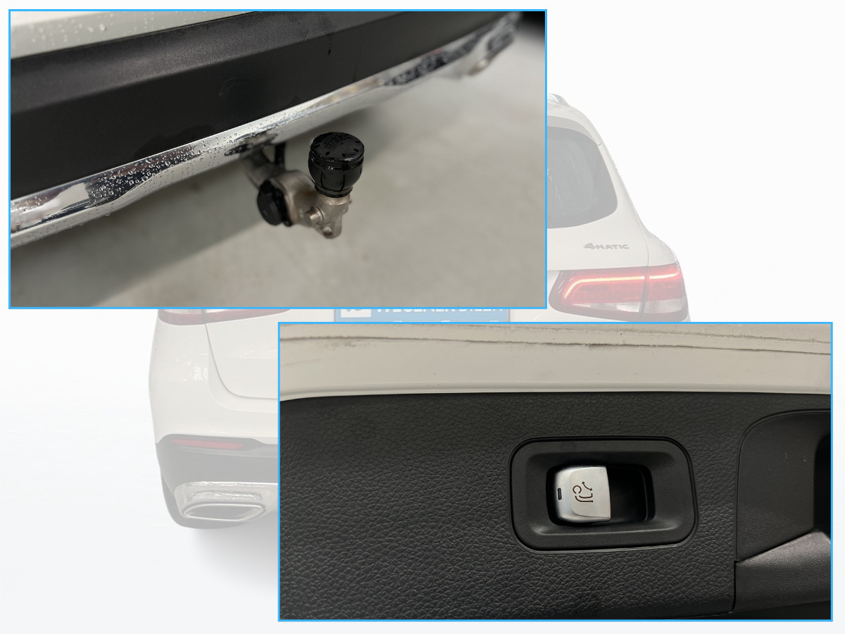 Hvid Mercedes GLC250 fra 2016