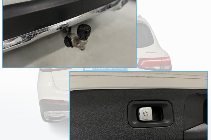 Hvid Mercedes GLC250 fra 2016