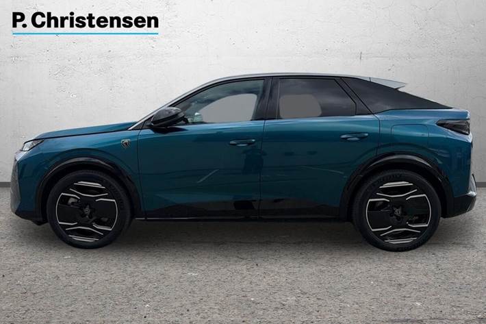 Blå Peugeot e-3008 fra 2024