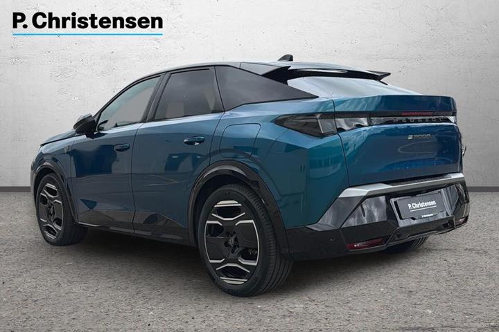 Blå Peugeot e-3008 fra 2024
