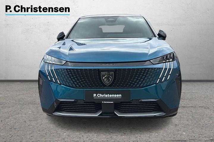 Blå Peugeot e-3008 fra 2024