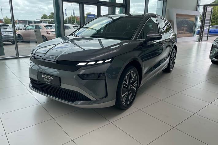 Grå Skoda Enyaq fra 2026