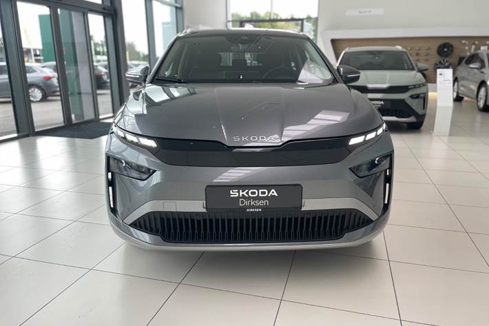 Grå Skoda Enyaq fra 2026