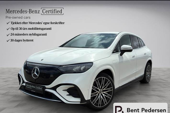 Hvid Mercedes EQE fra 2025
