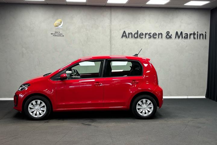 Rød VW e-up fra 2021