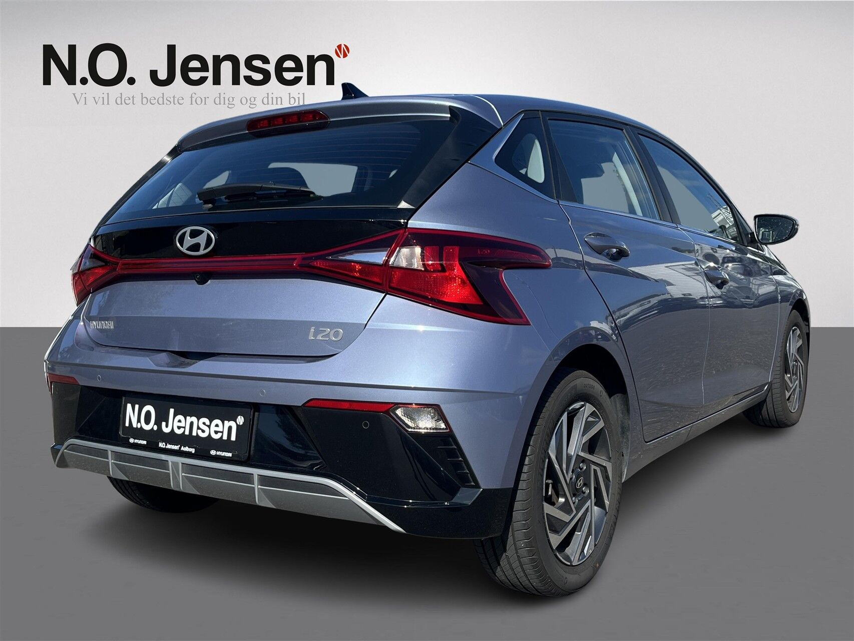 Blå Hyundai i20 fra 2025