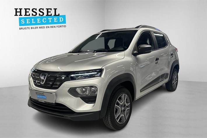 Sølv Dacia Spring fra 2021 set udefra