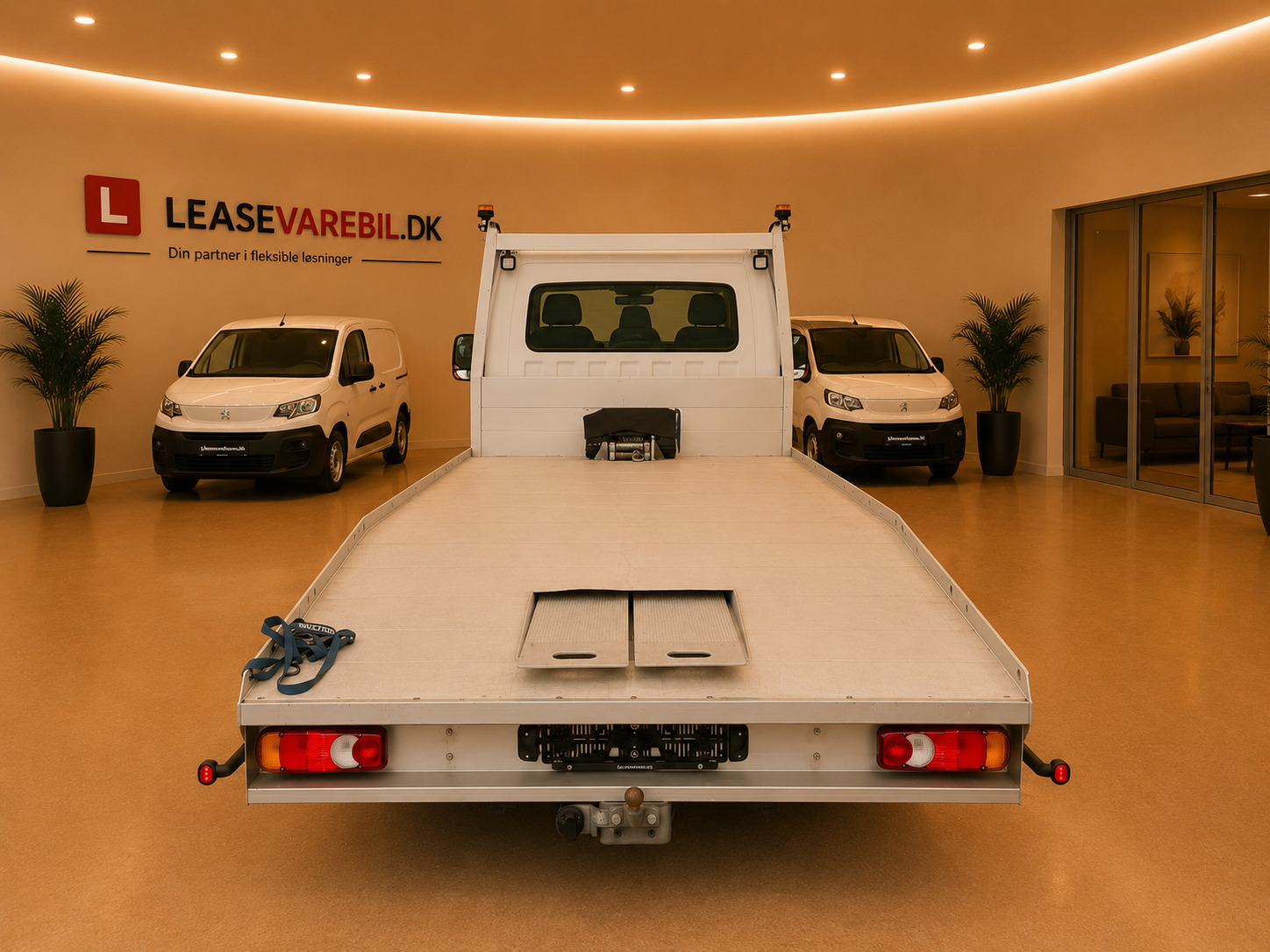 Hvid Opel Movano fra 2015