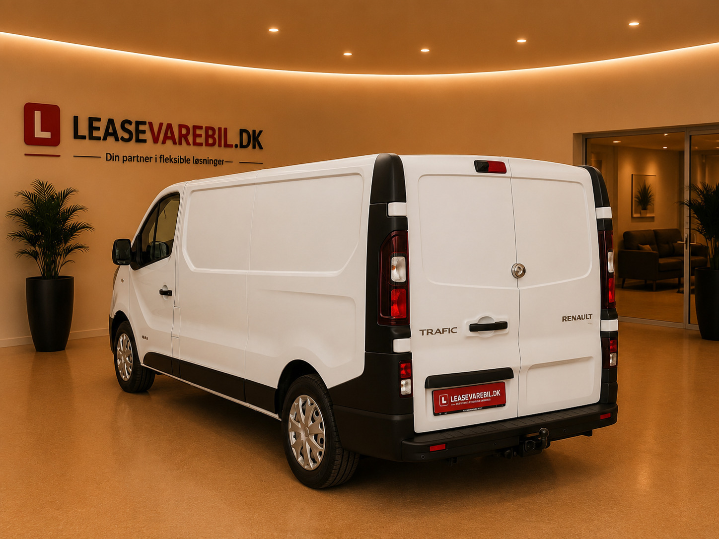 Hvid Renault Trafic T29 fra 2020