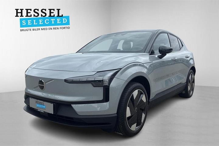 Grå Volvo EX30 fra 2024 set udefra
