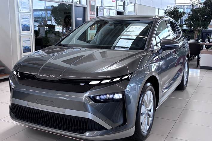 Grå Skoda Enyaq fra 2027
