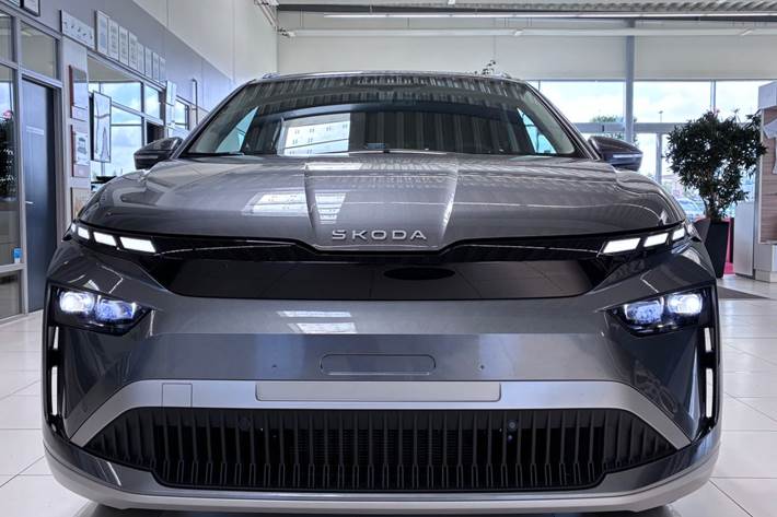 Grå Skoda Enyaq fra 2027