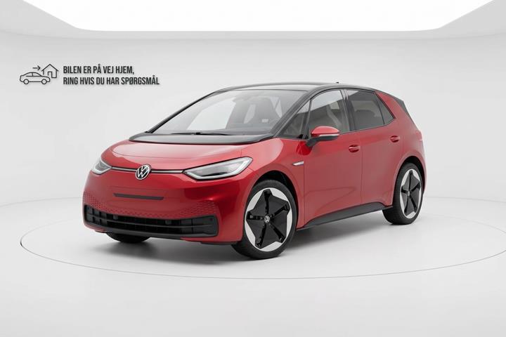 Rød VW ID.3 fra 2022 set udefra