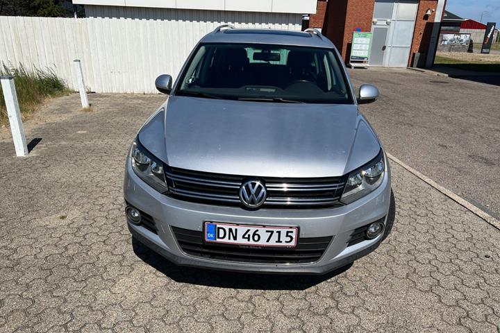Sølv VW Tiguan fra 2013