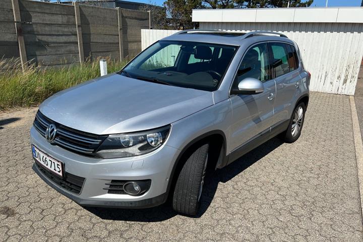 Sølv VW Tiguan fra 2013