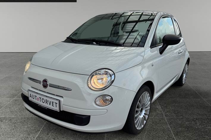 Grå Fiat 500 fra 2008