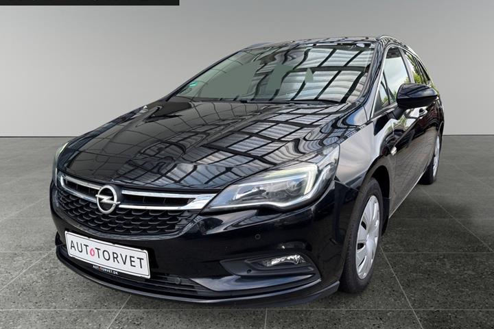 Sort Opel Astra fra 2017 set udefra