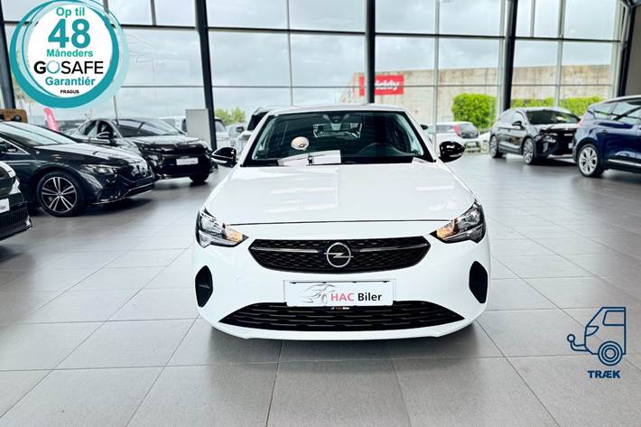Hvid Opel Corsa fra 2020