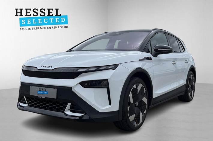 Hvid Skoda Elroq fra 2025 set udefra