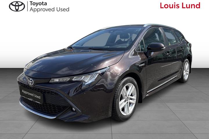 Brun Toyota Corolla fra 2019 set udefra