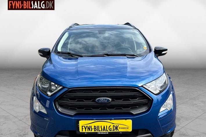Blå Ford EcoSport fra 2019