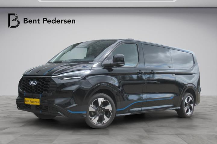 Sort Ford Transit Custom fra 2025 set udefra