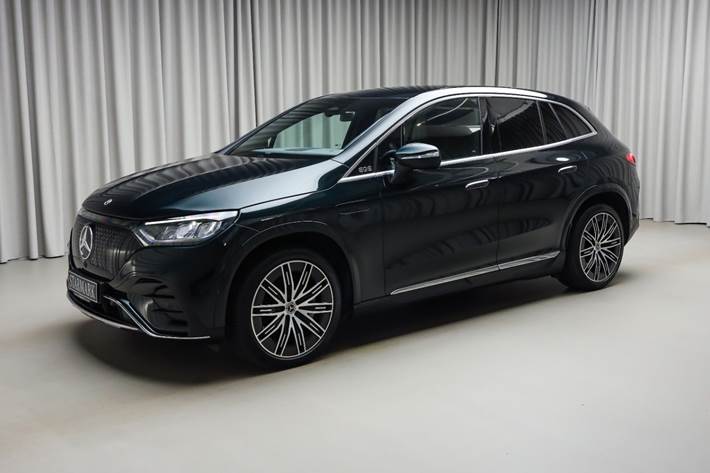 Grøn Mercedes EQE350 SUV fra 2025