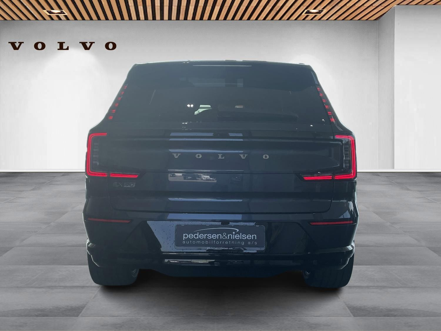 Blå Volvo EX90 fra 2025