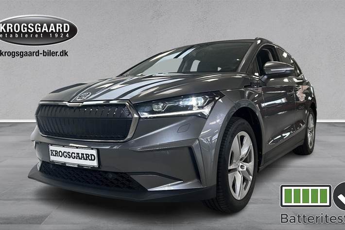 Grå Skoda Enyaq fra 2023